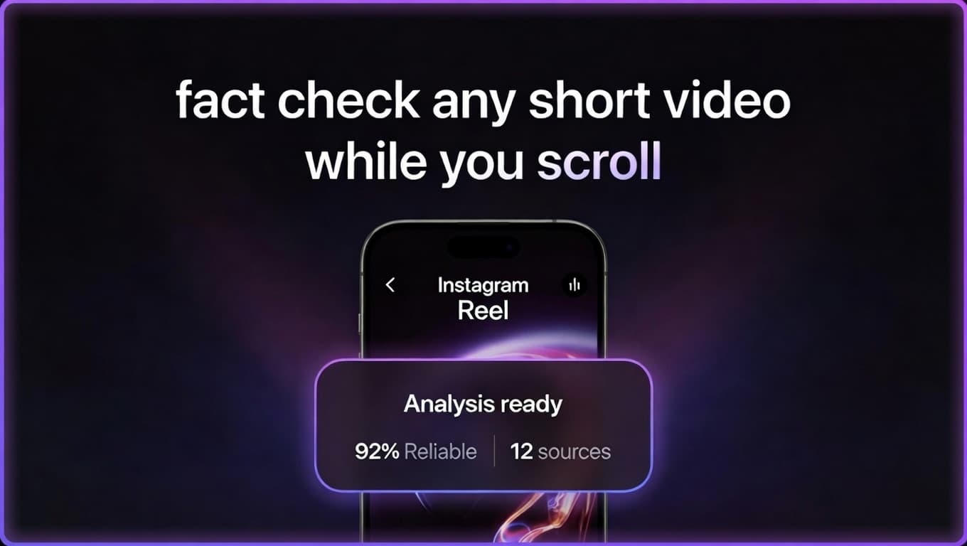 Viewpoint working from the share sheet to analyze a short-form video in under a minute.